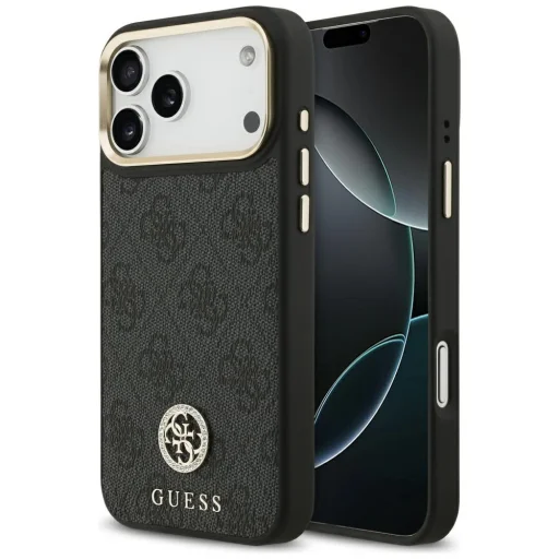  Apple iPhone 17 Pro Max Guess - Hardcase 4G (GUHMP17XP4GRMDEK) - Fekete tok - 1