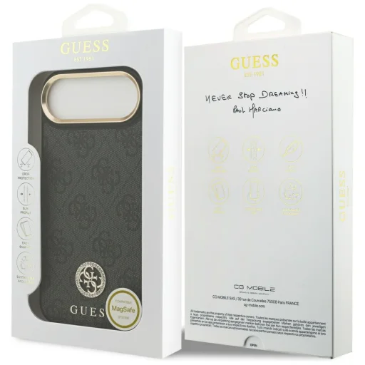  iPhone 17 Air Fekete Guess Hardcase 4G (GUHMP17MP4GRMDEK) tok - 7