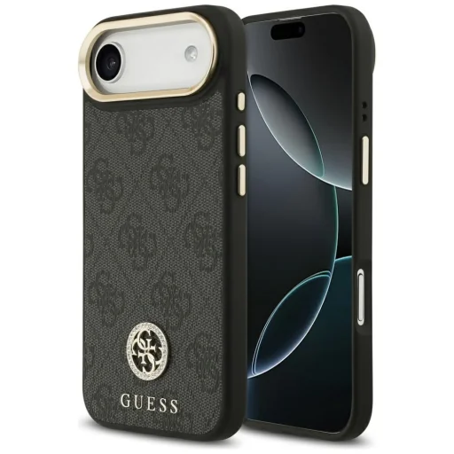  iPhone 17 Air Fekete Guess Hardcase 4G (GUHMP17MP4GRMDEK) tok - 1