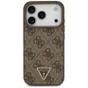  iPhone 17 Pro Max Guess - Leather 4G Triangle Strass MagSafe (GUHMP17XP4TDPLW) - Barna tok - 2