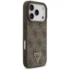  iPhone 17 Pro Max Guess - Leather 4G Triangle Strass MagSafe (GUHMP17XP4TDPLW) - Barna tok - 3