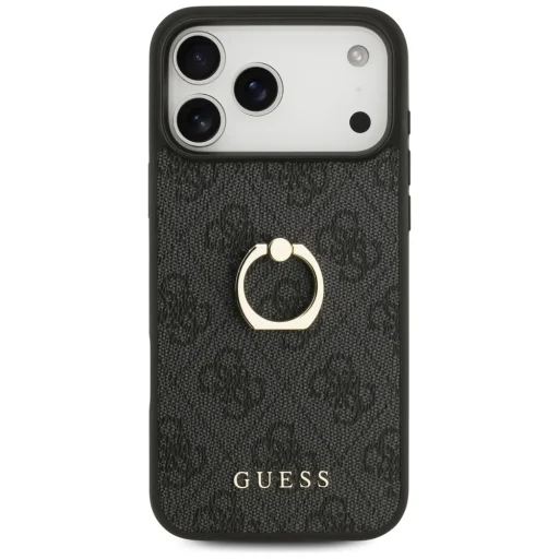  iPhone 17 Pro Max Guess - Hardcase 4G Ring Stand (GUHCP17X4GMRGR) - Fekete tok - 2