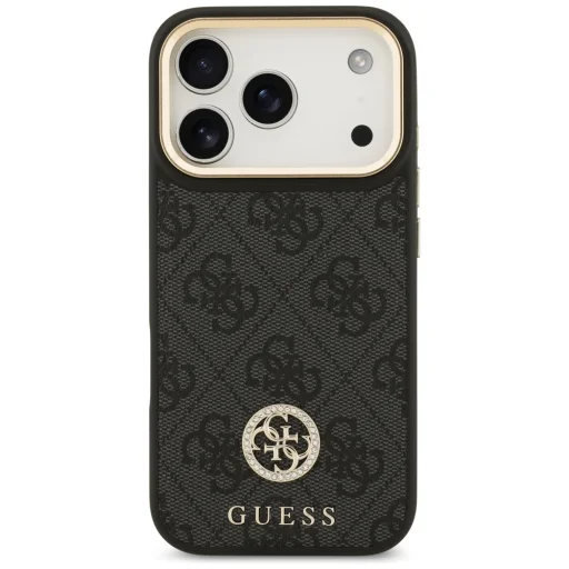  iPhone 17 Pro Guess - Hardcase 4G (GUHMP17LP4GRMDEK) - Fekete tok - 2
