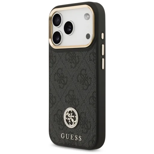 iPhone 17 Pro Guess - Hardcase 4G (GUHMP17LP4GRMDEK) - Fekete tok - 4