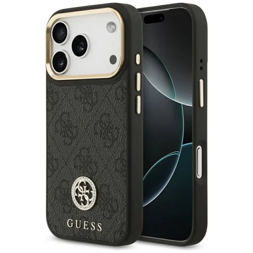  iPhone 17 Pro Guess - Hardcase 4G (GUHMP17LP4GRMDEK) - Fekete tok - 1