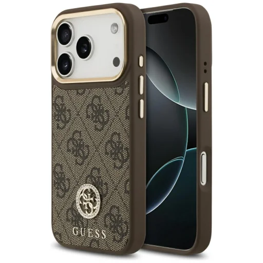  iPhone 17 Pro Barna Guess Hardcase 4G (GUHMP17LP4GRMDEW) tok - 1