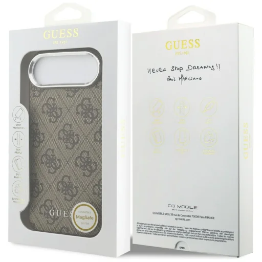  iPhone 17 Air Guess - Hardcase 4G - Barna (GUHMP17MP4GSSMCW) tok - 8
