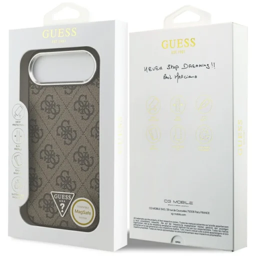  iPhone 17 Air Guess Hardcase 4G - Barna tok - 7
