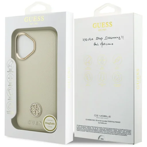  iPhone 17 Pink Guess Hardcase 4G (GUHMP17SPGCRMDEE) tok - 7