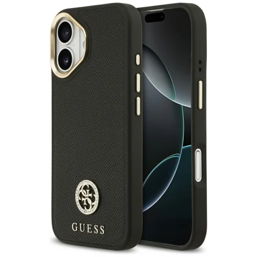 iPhone 17 Fekete Guess Hardcase 4G (GUHMP17SPGCRMDEK) tok - 1