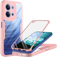 Xiaomi Redmi 15C 4G / Redmi 15C 5G Techsuit - ColorVerse 360 Series + Képernyővédő - Pink tok