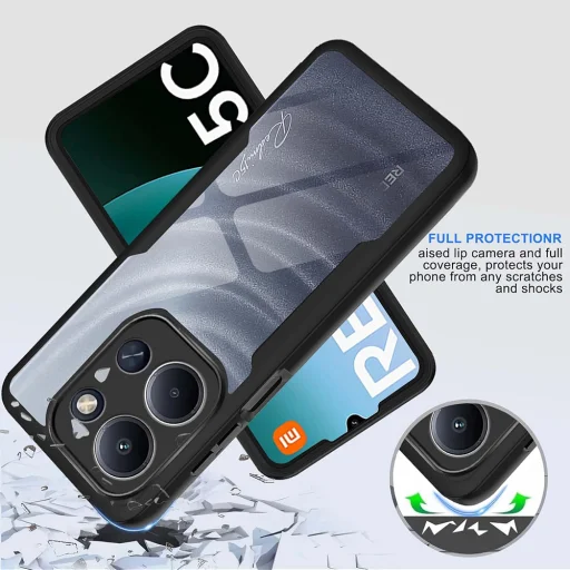 Xiaomi Redmi 15C 4G / Redmi 15C 5G Kék Techsuit - ColorVerse 360 Series + képernyővédő tok - 5