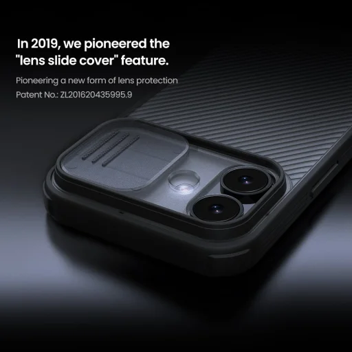  Apple iPhone 17 Átlátszó Fekete Nillkin CamShield PRO tok - 4