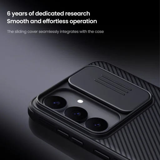 Samsung Galaxy S25 FE Fekete Nillkin CamShield PRO tok - 3