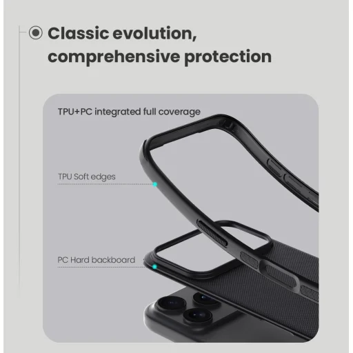  Apple iPhone 17 Pro Max kék Nillkin Super Frosted PRO hátlapi tok - 4