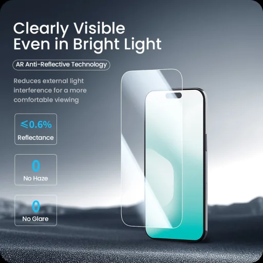  Apple iPhone 17 Air Nillkin Tempered Glass 0.2mm H+ PRO 2.5D fényvisszaverés mentes üvegfólia (applikátorral) üvegfólia - 3