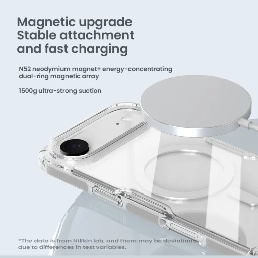  Apple iPhone 17 Air Átlátszó Fekete Nillkin Nature TPU PRO Mágneses tok - 4