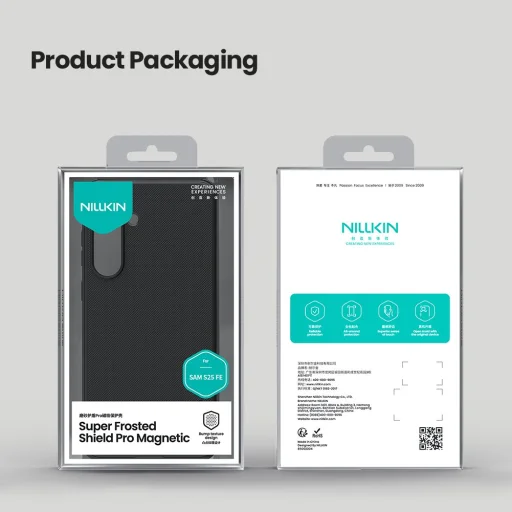  Samsung Galaxy S25 FE Fekete Nillkin Super Frosted PRO Mágneses Hátlap Tok - 8