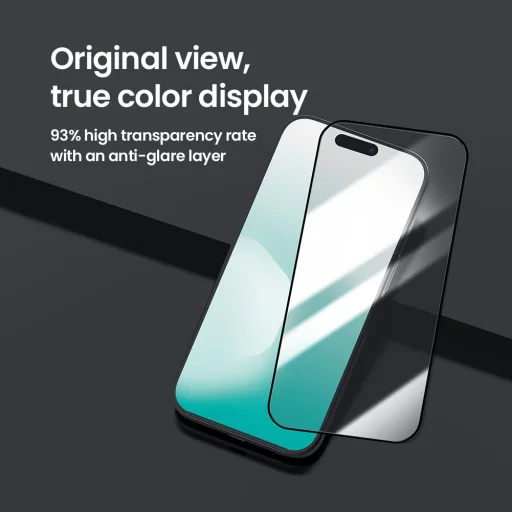  Apple iPhone 17 Pro Nillkin Edzett Üveg 2.5D CP+ PRO Fekete (applikátorral) Üvegfólia - 3