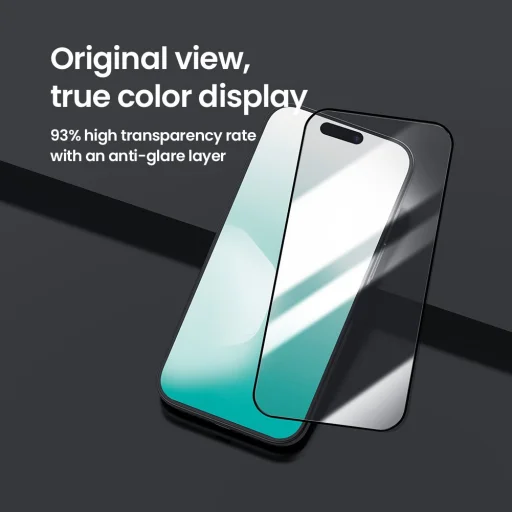 Apple iPhone 17 Nillkin 2.5D CP+ PRO Fekete üvegfólia (applikátorral) - 3