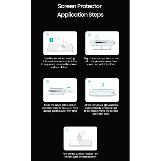  Apple iPhone 17 Pro Max Nillkin Edzett Üveg 2.5D CP+ PRO Fekete (alkalmazóval) üvegfólia - 5