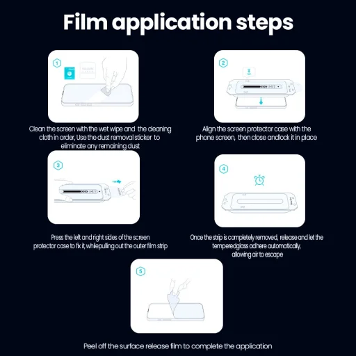  iPhone 17 Fekete Nillkin Edzett Üveg 0.25mm Guardian 2.5D (applikátorral) üvegfólia - 5
