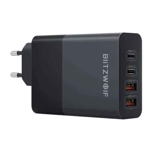 BlitzWolf BW-S29 120W hálózati töltő (fekete) - 1