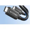 BlitzWolf BW-HDC8 USB-C – USB-C kábel, 240W, 0,5m (fekete) - 4