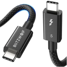 BlitzWolf BW-HDC8 USB-C - USB-C kábel, 240W, 1,5m (fekete)
