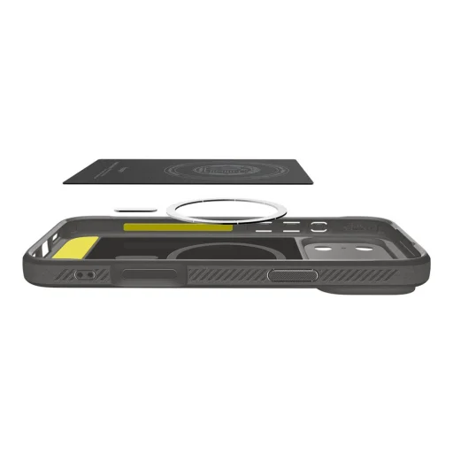iPhone 17 Pro Spigen Rugged Armor Magsafe szürke tok - 7