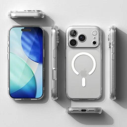 iPhone 17 Pro Ringke Fusion Magnetic Magsafe Áttetsző matt tok - 5