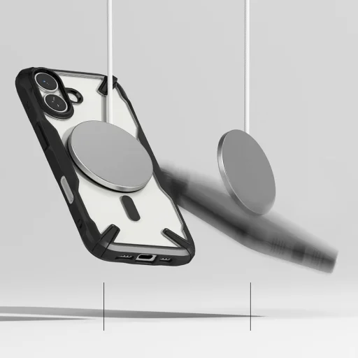 iPhone 17 Ringke Fusion X Mágneses Magsafe Fekete tok - 6