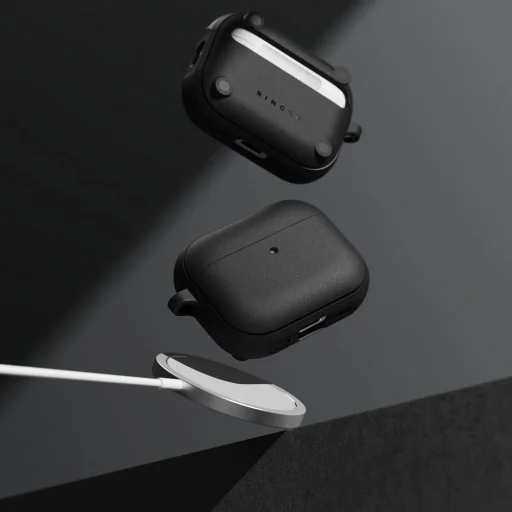 Apple AirPods Pro 3 Ringke Onyx Mágneses Magsafe Fekete tok - 5