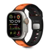 Apple Watch 8 / 9 / 10 / 11 / SE / Ultra (44 / 45 / 46 / 49 mm) Tech-protect Iconband Line fekete/narancs