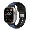 Apple Watch 8 / 9 / 10 / 11 / SE / Ultra (44 / 45 / 46 / 49 mm) Tech-protect Iconband Line fekete/sötétkék
