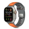 Apple Watch 8 / 9 / 10 / 11 / SE / Ultra (44 / 45 / 46 / 49 mm) Tech-Protect Iconband Line Szürke/Narancs