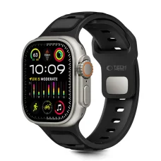 Apple Watch 8 / 9 / 10 / 11 / SE / Ultra (44 / 45 / 46 / 49 mm) Tech-protect Iconband Line fekete