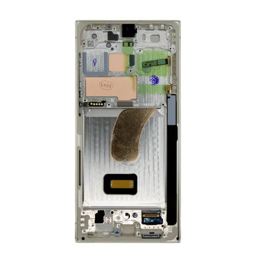 Samsung S918 Galaxy S23 Ultra Krém LCD kijelző + Érintőegység + Előlap (Szervizcsomag) - 2