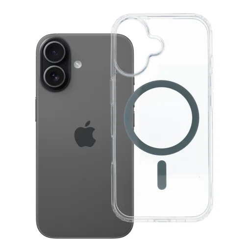 iPhone 17 šedé puzdro s farebným krúžkom Drop Glue, kompatibilné s MagSafe - 4