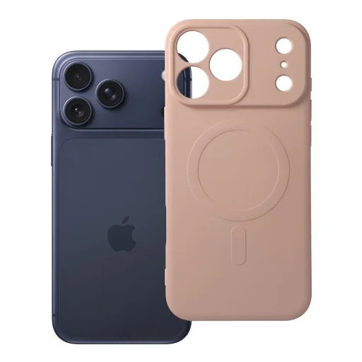 iPhone 17 Pro Max szilikon mágneses tok rózsaszín - 10