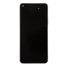  Xiaomi Mi 11 Lite 4G Fekete LCD kijelző + Érintőpanel + Előlap (Szervizcsomag)