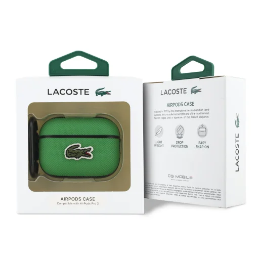  AirPods Pro 2 Zöld Lacoste Petit Pique Croc Logo Patch Tok - 4