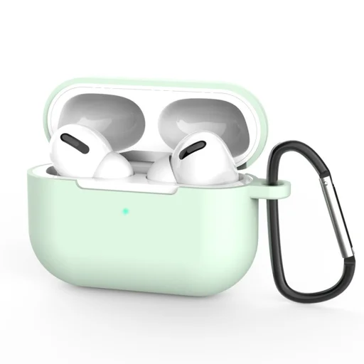 AirPods Pro 3 Techsuit - Szilikontok, Simított Ultravékony Anyag - Mentazöld tok - 1