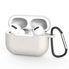 AirPods Pro 3 Világosszürke Techsuit Szilikon Tok - Sima Ultrathin Anyag tok