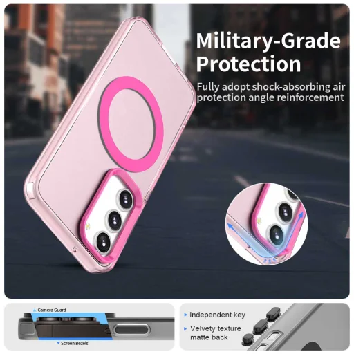 Samsung Galaxy S23 Plus Pink Techsuit - CandyCase MagSafe tok - 2