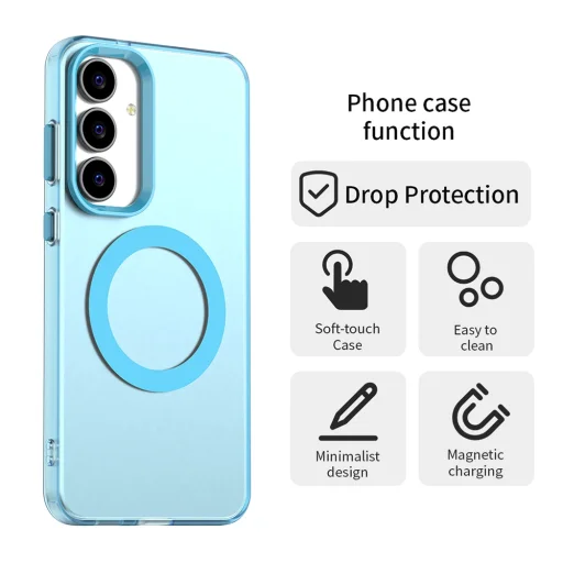 Samsung Galaxy S25 FE Blue Techsuit - CandyCase MagSafe tok - 4