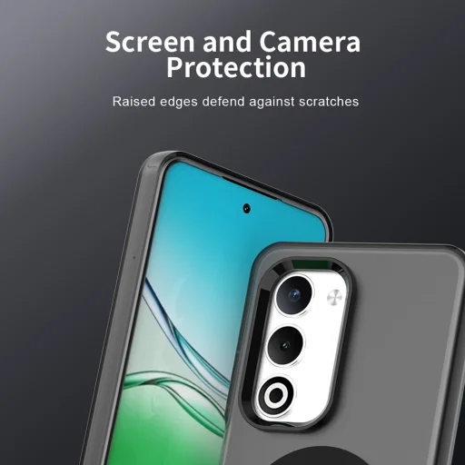 Oppo A5 4G Techsuit - CandyCase MagSafe - Fekete tok - 3