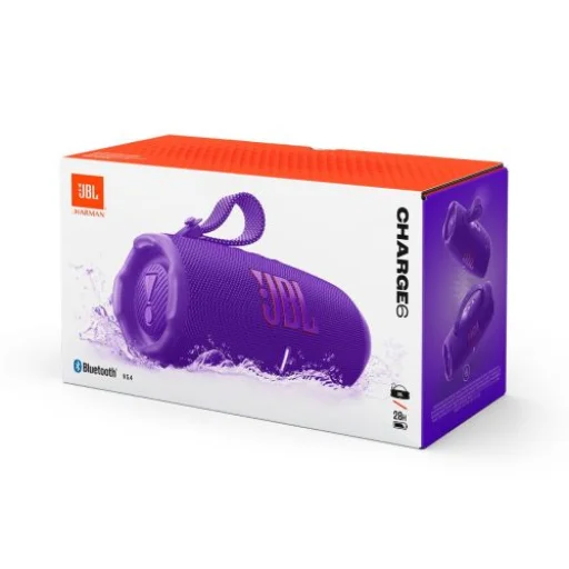 JBL Charge 6 Bluetooth Wireless Speaker Purple EU - 1
