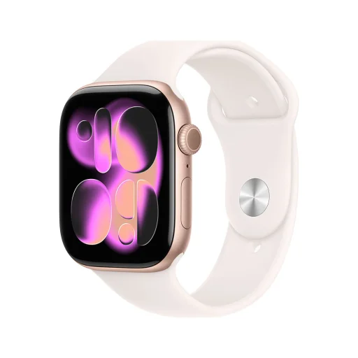 Apple Watch S11 GPS 42mm Rose Gold Aluminium Case with Light Blush Sport Band - S/M - 1