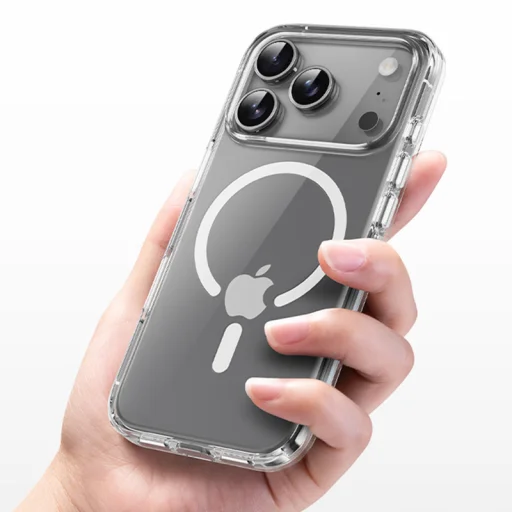  iPhone 17 Air átlátszó Rock Crystal Shield Series Mágneses tok - 8
